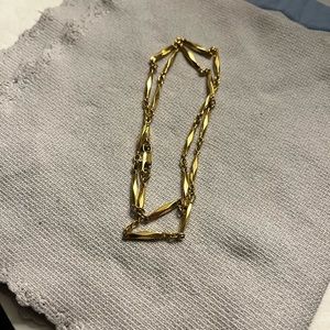 18” inch vintage gold plated necklace